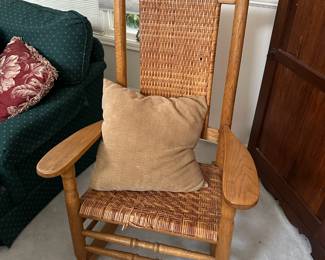 Oak & Cane Rocking Chair