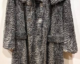 Vintage R.C. McClenning Astrakhan Persian Lamb Fur Coat With Monogramed Silk Interior
Lot #: 29