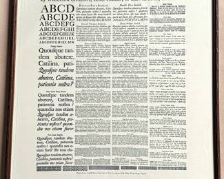 Typography Poster By William Caslon "A Specimen" On Hand Made Paper
Lot #: 111