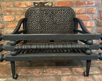 Vintage Cast Iron Fire Basket Fireplace Insert
Lot #: 125