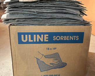 Full Box Uline Sorbents 15 By 19 Inch Absorbent Pads Plus Many Extra
Lot #: 199