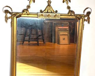 Vintage French Empire Style Gilt Leaf And Urn Motif Wall Mirror
Lot #: 38