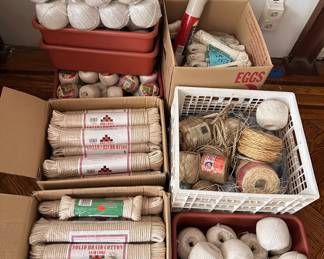 Dozens Of Rolls Of New Twine & Rope With Plastic Storage Boxes
Lot #: 147