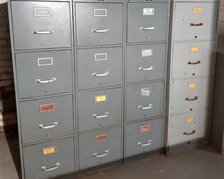 4 Vintage Metal Filing Cabinets, 3 By Durable
Lot #: 181