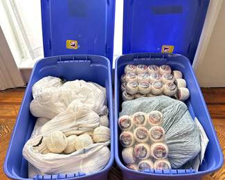 Dozens Of Reels Of New Cable Cord & Polished Cotton Twine In 2 Large Containers
Lot #: 146