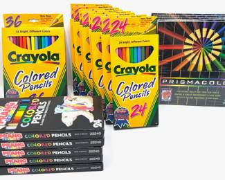 19 New Boxes Of Prismacolor, Crayola & Prang Colored Pencils
Lot #: 141