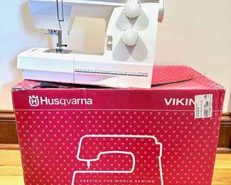 Vintage Viking Husquerna Sewing Machine With Carrying Case In Original Box
Lot #: 144