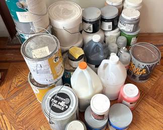 Over 40 Cans Of Acrylic Paint, House Paint, Fixative, Glue & More, Some New
Lot #: 194
