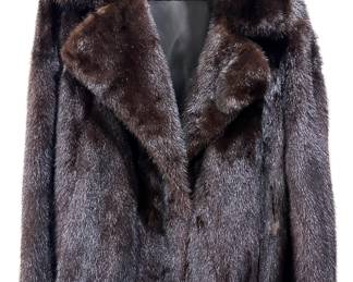 Vintage Kramer's Mink Coat With Embroidered Silk Interior & Monogram, Sold For $4000 In 1989
Lot #: 26