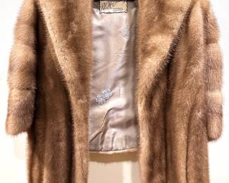 Vintage R.C. McClenning Mink Fur Stole With Monogramed Silk Interior
Lot #: 27