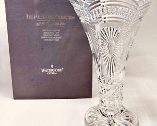 New In Box Waterford Millenium Collection Large Cut Crystal Vase, Signed Fred Curtis 2000, Ireland
Lot #: 160