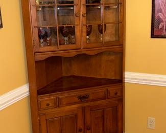 Absolutely gorgeous corner cabinet