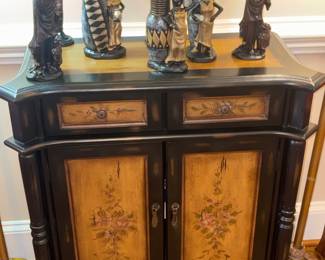 Beautiful credenza with African figurines