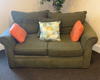 Green loveseat