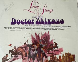 Vinyl Record Collection featuring titles such as 'My Fair Lady', 'Doctor Zhivago', 'South Pacific', and 'For Your Eyes Only'. Includes various artists and soundtracks. Year and brands may vary. See pictures for more details.