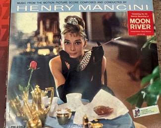 Vinyl Record Collection featuring titles such as 'My Fair Lady', 'Doctor Zhivago', 'South Pacific', and 'For Your Eyes Only'. Breakfast at Tiffany's From Russia With Love Includes various artists and soundtracks. Year and brands may vary. See pictures for more details.