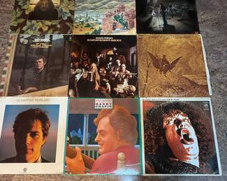 Includes various albums from the 1970s: Little Feat - 'Time Loves a Hero', Shawn Phillips - 'Rumplestiltskin's Resolve', Harry Chapin - 'Anthology', Joe Cocker - 'With a Little Help from My Friends', Jimmie Spheeris - 'Isle of View', Leo Kottke - 'Mudlark', Gordon Lightfoot - 'If You Could Read My Mind'. Various labels and cover art.
Vinyl Record Collection featuring albums from the 1970s, including 'Little Feat,' 'Wings,' and 'Leo Kottke.' Great addition for music lovers and collectors. See pictures for more details.
Please check photos for condition and any condition issues. We have verified the contents and looked for major scratches. This is a well loved collection and should be accepted as such.
