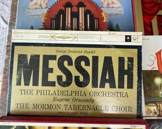 George Frederick Handel Messiah The Philadelphia Orchestra and The Mormon Tabernacle Choir Record Vinyl Albums.