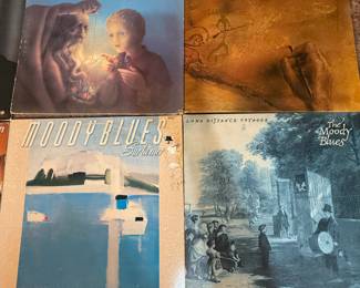 Vintage Vinyl Record Lot featuring albums from the 1970s and 1980s, including titles from The Velvet Underground, Moody Blues, and Soft Cell. See pictures for more details.