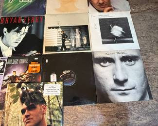 Vinyl Records Lot - Includes albums from various artists like Bryan Ferry and Morrissey. See pictures for details on specific titles and conditions.