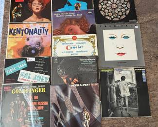 Vinyl Record Collection featuring albums from Tchaikovsky, Kentonality, Great Songs of Christmas, Talk Talk, and more. See pictures for details.
