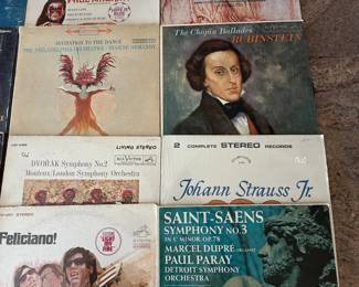 Vinyl Record Collection featuring various artists and genres, including classical and jazz. Albums from the 1960s and 1970s. See pictures for more details.