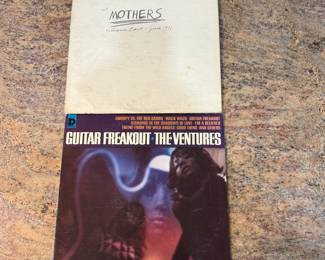 Vintage Vinyl Records Lot - Includes 'Mothers' (Year: 1971) and 'Guitar Freakout' by The Ventures. See pictures for more details.