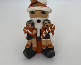 Vintage Native American Storyteller Santa Figurine