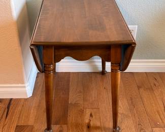 Vintage Drop-Leaf Table- Solid Maple