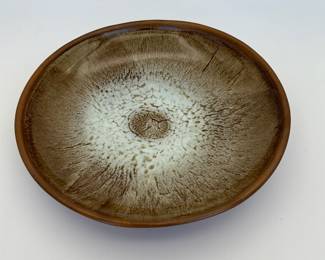Mid-Century Modern Ceramic shallow serving bowl