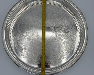 Antique Silver Plated Tray