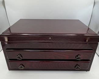 Beautiful Jewelry Box - Elegant Design with Two Drawers.