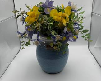 Ceramic Vase with Flower Arrangement