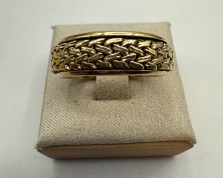 Size 10 1/2 Gold Tone spinning ring