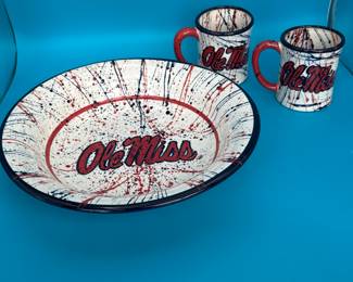 Stunning Ole' Miss Pottery - Rebels Unite!
