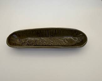 Vintage Ceramic Dish – Art Pottery Serving Plate