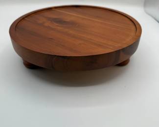 Acacia Wood Serving Pedestal - New in the box!
