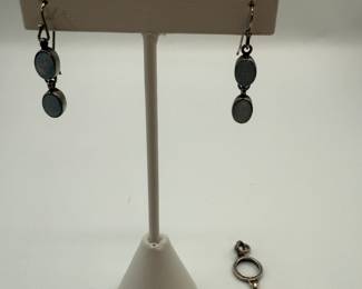 Huge Mother of Pearl and Sterling Silver Jewelry Collection