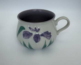 Iris Hand painted Pottery.