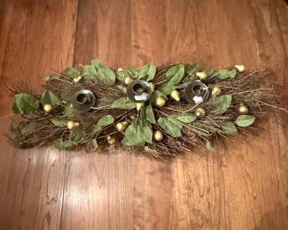 Vintage Decorative Centerpiece with Candle Holders