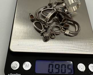 Huge Mother of Pearl and Sterling Silver Jewelry Collection