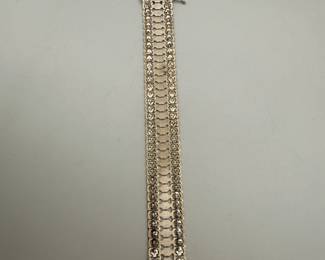 Gorgeous Italian Sterling Bracelet. Vintage Bracelet