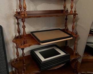Antique 5 tiered shelving unit
