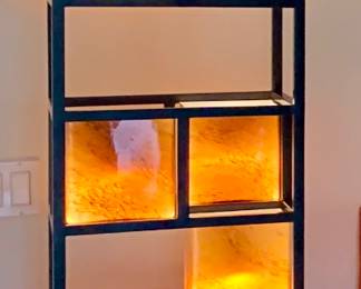 George Kovacs 8 Light Bronze And Amber Art Glass Tower Floor Lamp
$2000