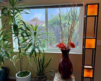 George Kovacs 3 Light Bronze And Amber Art Glass Tower Floor Lamp
$675