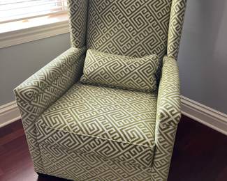 Wesley Hall upholstered wingback chair