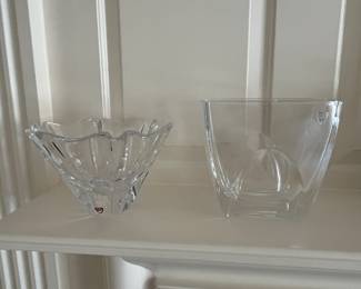Orrefors crystal bowls/vases