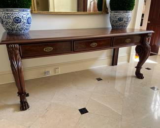Antique table 90"W x 32"D x 36"H