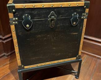 Trunk side table with storage 18"W x 15"D x 25"H