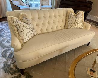 (2) upholstered Hickory Chair Co. sofas 72"W x 36"D x 34"H